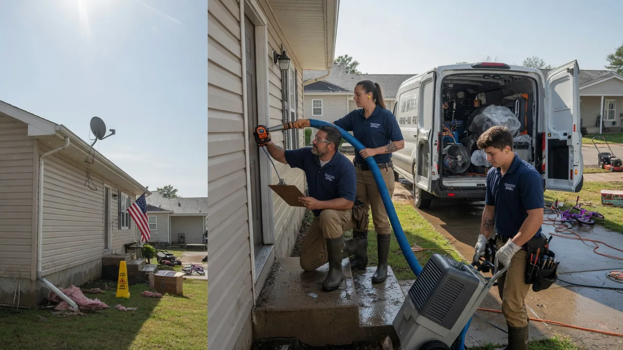 Ceiling Water Damage Restoration in New Munich, MN near me